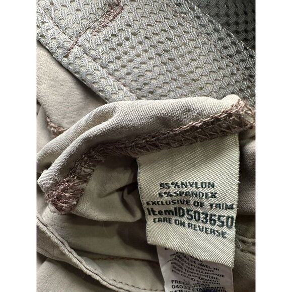 LL Bean Pants Womens 8 Reg‎ Tan Nylon Tapered Leg Outdoors Slacks - Picture 10 of 11
